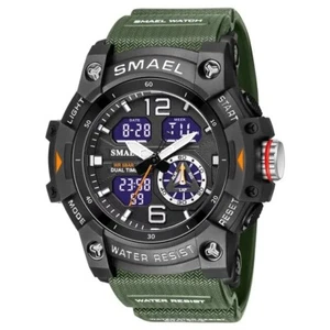 SMAEL Mens Sports Watch Waterproof Quartz Analog Digital Military Wrist Watches✔ - Picture 1 of 15