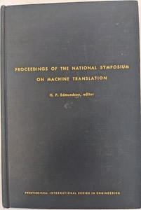 Proceedings of the National Symposium on Machine Translation - Picture 1 of 4