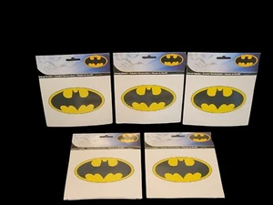 5er Set Simplicity Bügeltransfer Batman Logos 4-3/4" x 2-5/8" - Bild 1 von 2