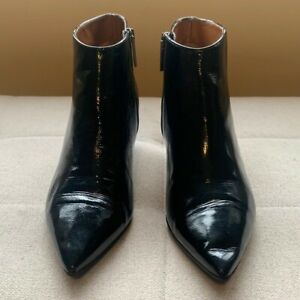 Aquatalia Women's Black Patent Leather Boots Size 8.5 RDB1
