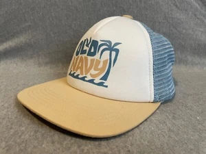 Old Navy Youth Wave Graphic Flat Brim Mesh Adjustable Trucker Hat Cap - Picture 1 of 9
