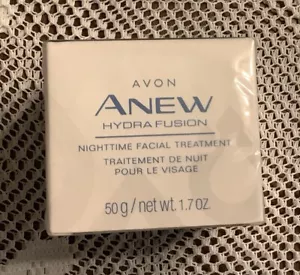 Avon Anew Hydra Fusion Nighttime Facial Treatment Full Size 1.7 oz New Sealed - Picture 1 of 3