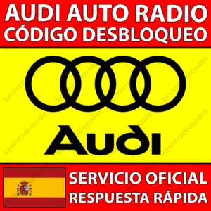 ✅AUDI RADIO CODIGO DESBLOQUEO A1 A2 A3 A4 A5 A6 A8 Q7 TT RNS-E CONCERT SYMPHONY✅ - Imagen 1 de 4