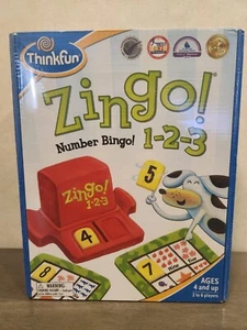 Brand New Sealed ThinkFun Zingo! 1-2-3 Number Bingo!  - Picture 1 of 6