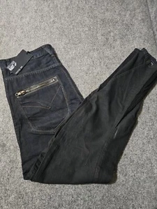 William Rast Twisted Arc Skinny Denim Black Jeans Size 32Wx34L - Picture 1 of 4