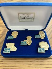 Walt Disney Classics Collection 5th Anniversary Lapel Pins Set Of 5 1992-1996