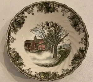 3 Johnson Bros Schüssel Friendly Village 8" Schüssel Servieren Gemüse Salat Herbst Nebel - Bild 1 von 1