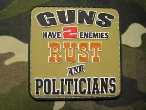TAKTISCHER MORAL PATCH "ROST UND POLITIKER" PVC GUMMI MIT HAKEN ZURÜCK JETZT KAUFEN! - Bild 1 von 12