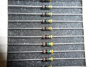 RCR07G105J Resistor Carbon Comp S 1.0 MEG Ohm 1/4W .25W (25 PER LOT) - Picture 1 of 2