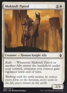 4X MAKINDI PATROL 039/274 KAMPF FÜR ZENDIKAR MTG MAGISCHE LP X4 - Bild 1 von 1