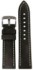 20mm RIOS1931 for Panatime Mocha Velours Watch Band with White Stitching 115/75
