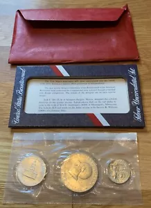 Juego de 3 monedas de plata bicentenario de Estados Unidos 1976 sin circular 1776-1976 - Imagen 1 de 23