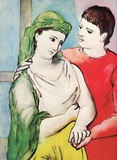 Picasso THE LOVERS neoclassic romantic 1973 repro color print