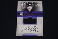 Mario Lemieux 2007-08 In the Game Superlative Auto & Jersey Gold /10 Penguins
