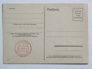 Alliierte Besetzung Behelfsganzsache P 706 Hamburg 6 -7.1.1946 * - Picture 1 of 2