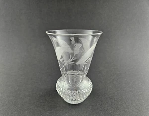 Biedermeier - Becherglas mit geschliffenen Disteln. Nancy. - Picture 1 of 7