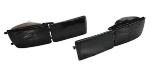 Für VW Golf 3 Vento Rauchglas Schwarz Blinker Kurze Blenden Stoßstangenblinker - Picture 1 of 4