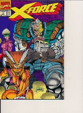 COMIC BOOK - X-FORCE MARVEL #1 AUG 1991 VF+ NICE! L@@K!!