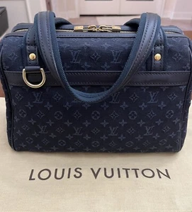 Louis Vuitton Navy MonogramJosephine GM Boston Speedy Bag - Picture 1 of 12