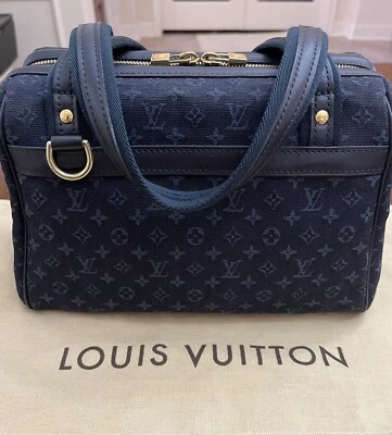 Louis Vuitton Navy MonogramJosephine GM Boston Speedy Bag - Image 1 of 4