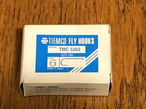 100 Tiemco Fly Tying Hooks, TMC 5262, Size 6 - Picture 1 of 1