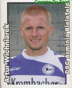 057 ARTUR WICHNIAREK POLAND DSC ARMINIA BIELEFELD STICKER FOOTBALL 2009 PANINI