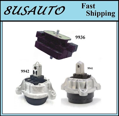 3PCS MOTOR & TRANS MOUNT FIT 2013-2015 BMW 740i, 740Li, 740Li xDrive 3.0L GAS - Image 1 of 4