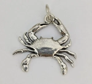 Ciondolo pendente melusina argento sterling 925 granchio cancro zodiaco regalo compleanno - Foto 1 di 6