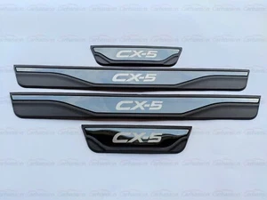 For Mazda CX 5 CX5 Car Door Sill Protector Scuff Plate Sticker Trim 2024 2023 - Picture 1 of 12