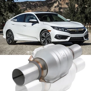 2''Catalytic Converter Heat Shield Stainless Steel Inlet/Outlet for Honda Civic - Picture 1 of 18