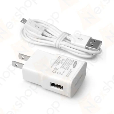 Original Samsung Galaxy S5 S4 Note 5 2AMP Wall Charge Adapter & Micro USB Cable - Image 1 of 4