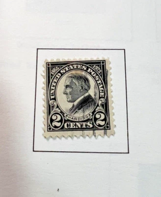 Warren Harding stamp 1923 2 cent USA AS-IS Vintage Rare (2) - Image 1 of 4
