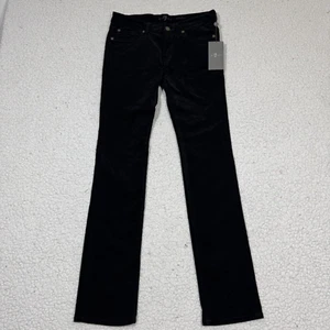 7 For All Mankind Girls Black Roxanne Skinny Jeans Stretch Corduroy Pants sz 14 - Picture 1 of 7