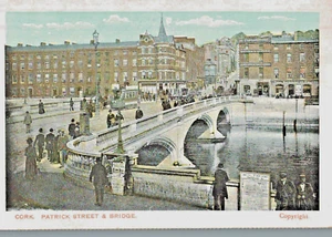 Vintage Postkarte - Kork, Patrick Street & Bridge, Irland - Bild 1 von 2