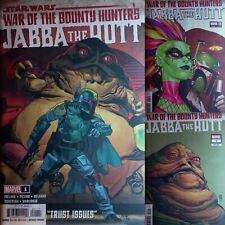 Marvel Comics Star Wars War Bounty Hunters Jabba Hutt Variant Set FREE SHIPPING 