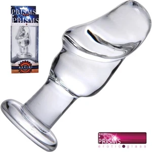 Glass Penis Head Anal Plug Glass Butt Plug Cock Head Beginner Probe Teaser CLEAR - Picture 1 of 12