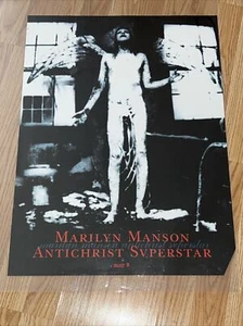 Póster original de la superestrella del anticristo de Marilyn Manson de 1996 - Imagen 1 de 6