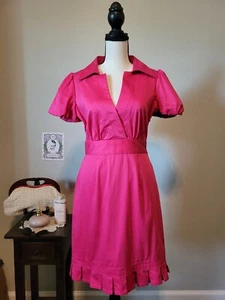 Phoebe Couture Hot Pink Dress, Size 4 - Picture 1 of 11