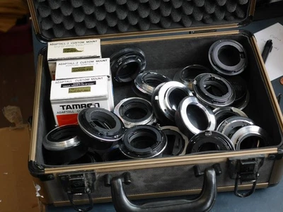Job lot 21 x Tamron Adaptall lens mounts Contax Rollei yashica olympus Canon FD - Image 1 of 4
