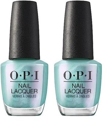 Esmalte de uñas Esmalte de uñas | Uñas opaco azul claro verde brillante resistente a astillas Foto 1 de 4