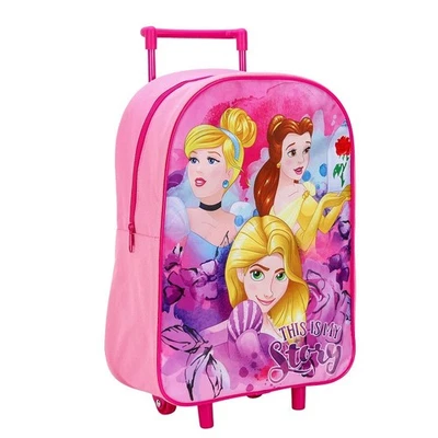 Disney Prinzessin Pink Rollen Trolley Koffer Handgepäck Urlaub Reisetasche - Bild 1 von 4