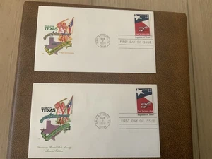 1986 #2204 22c Republic Of Texas - 3 House Of Farnam FDCs - Picture 1 of 2