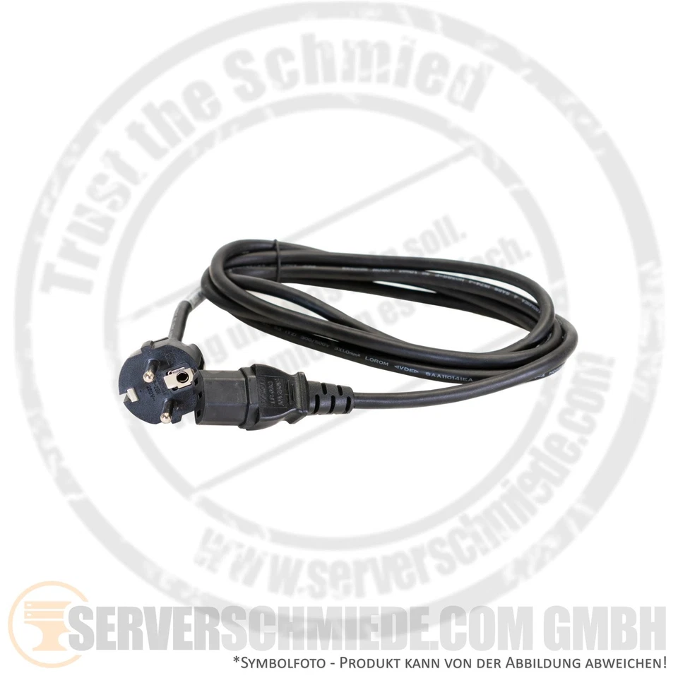 Warmgerätekabel 1,50-2,50 m Schuko Stecker to C15 Stecker - Bild 1 von 2