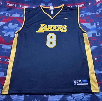 Camiseta Auténtica KOBE BRYANT Los Angeles Lakers Negra 2XL Reebok NBA De Colección Foto 1 de 4