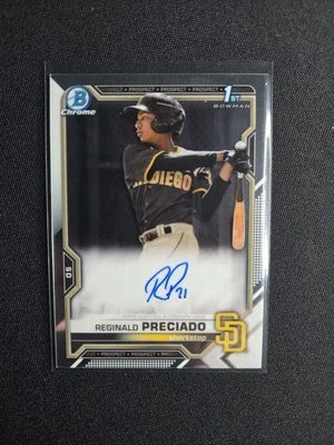 2021 Bowman Chrome Reginald Preciado RC 1st Bowman Auto #CPA-RPR - Image 1 of 2