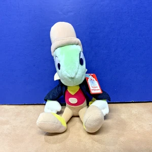 Vintage Walt Disney Pinocchio Jiminy Cricket Plush 9” Sitting Stuffed Toy W/ Tag - Picture 1 of 2