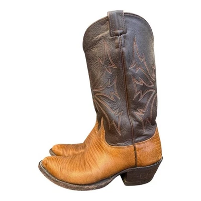 Bota caubói vintage Olathe masculina tamanho 8 EE - Imagem 1 de 4