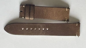 BREMONT 20-18 Brown Belt Leather Watch Strap, Regular Length, 20-R (B165) - Picture 1 of 4