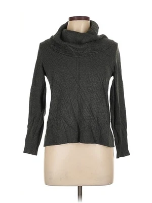 Investments Women Gray Turtleneck Sweater M Petites - Image 1 of 4