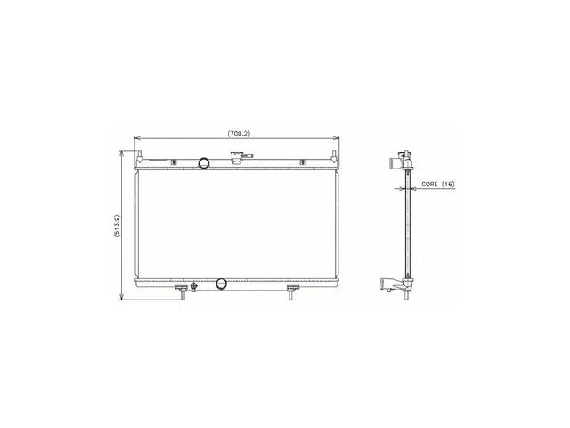 Radiador Denso 66JZJY18 para Nissan Sentra 2008 2010 2007 2009 2011 2012 Foto 1 de 1